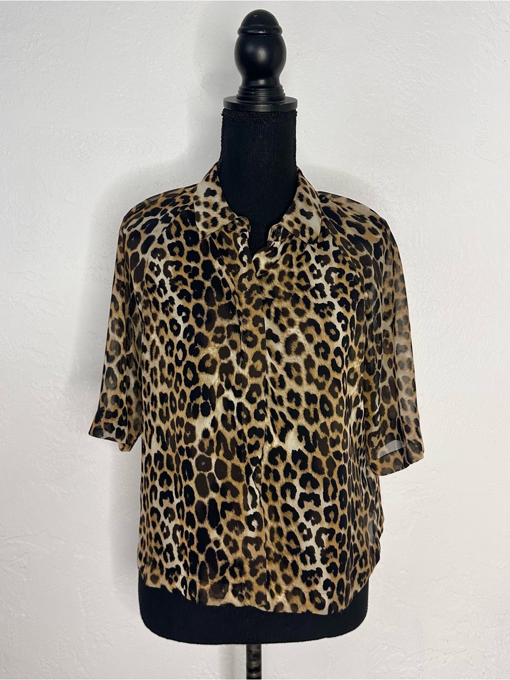 Preppy Express chiffon button up blouse